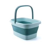 Foot Bath Basin Foldable Massage Tub Washbasin Outdoor Bucket Dark Blue