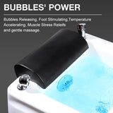 Foot Bath Basin For Beauty Salon Acrylic Massage Surfing Lights Water Foot Therapy Basin Pedicur Bowl Foot Spa Pedicure Machine