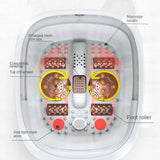 Foot Soaking Over The Calf Automatic Foot Bath Bucket Foot Washing Electric Heating Massage Deep Bucket Foot Soaker Tub