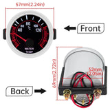 For 12V Gasoline Car 52mm Universal Smoke Len Tachometer RPM Turbo Boost Gauge 2 Bar PSI Water Temp Meter Oil Pressure Gauge