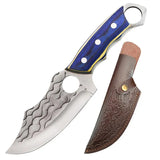 Forged Boning Knife,Stainless Steel Chef's Knife for Cutting Kitchen Knife for Hunting, Fishing, BBQ,Camping Survival Knife
