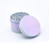 Four Layer Rainbow Zinc Alloy Cigarette Grinder 3pcs Set Tobacco Grinder Cigarette Crusher Zinc Alloy Smoke Accessories 2inch