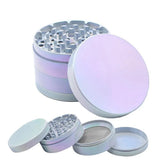 Four Layer Rainbow Zinc Alloy Cigarette Grinder 3pcs Set Tobacco Grinder Cigarette Crusher Zinc Alloy Smoke Accessories 2inch