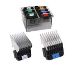 Free shipping 8 Piece Stainless Steel Animal Attachment Comb Set