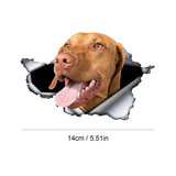French Dog Wall Decals 3D Adorable Car Decal With French Dogs Decorative Creative Decals For Kindergarten Living Room Bedroom
