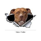 French Dog Wall Decals 3D Adorable Car Decal With French Dogs Decorative Creative Decals For Kindergarten Living Room Bedroom
