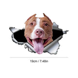 French Dog Wall Decals 3D Adorable Car Decal With French Dogs Decorative Creative Decals For Kindergarten Living Room Bedroom