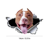French Dog Wall Decals 3D Adorable Car Decal With French Dogs Decorative Creative Decals For Kindergarten Living Room Bedroom