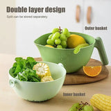 Fruit Strainer Bowl Draining Basin Washer For Vegetables Cleaning Tool Basket For Restaurant Home For Vegetables Rice Plums