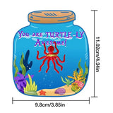 Fun Valentine Exchange Cards 32Pcs Sea Animal Toys Exchange Cards With Ocean Figurines Party Favor Toys Creative Classroom Prize