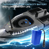 GPS Fishing Bait Boat 500m Remote Control Bait Boat Dual Motor RC Fish Finder 1.5KG Loading Support Automatic Cruise Correction