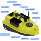 GPS Fishing Bait Boat with 3 Bait Containers Automatic Bait Boat with 400-500M Remote Range Fishing Bait Boat Fishing Tackle