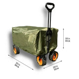 Garden Wagons Cover Heavy Duty Outdoor Collapsible Cart Cover 35.43x19.69x17.72inch Dustproof Waterproof Rain Cover For Grocery