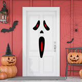 Ghost Door Wall Decal Weatherproof PVC Wall Decal For Halloween Seasonal Decoration Ghost Stickers For Studyroom Children's Room