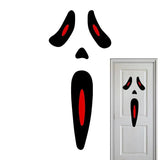 Ghost Door Wall Decal Weatherproof PVC Wall Decal For Halloween Seasonal Decoration Ghost Stickers For Studyroom Children's Room