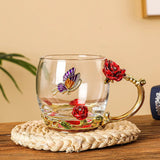 Glass Tea Cup, Fancy Tea Cups, Gifts for Women, Tea Mugs for Women, Tea Sets for Women