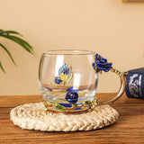 Glass Tea Cup, Fancy Tea Cups, Gifts for Women, Tea Mugs for Women, Tea Sets for Women