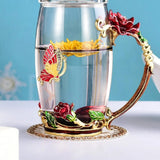 Glass Tea Cup, Fancy Tea Cups, Gifts for Women, Tea Mugs for Women, Tea Sets for Women