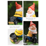 Gnome Miniatures Outdoor Resin Miniatures Cartoon Gnome Figurines Home Garden Decorations For Garden Coffee Table Study Room