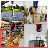 Goture Portable Travel Luggage Weighing Scale Mini Digital Scale LED Weight Scales Kitchen 50kg Fishing Girp Tool