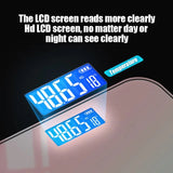 Gradient Color Intelligent LCD Electronic Scale Digital Display Glass Weight Scale Balance Body Health And Weight Loss