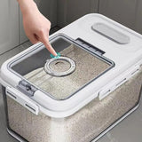 Grain Rice Storage Bin Magnetic Cereal Container Storage Bin Dispenser Reusable Cereal Dispenser And Dry Food Storage Tank For