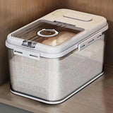 Grain Rice Storage Bin Magnetic Cereal Container Storage Bin Dispenser Reusable Cereal Dispenser And Dry Food Storage Tank For