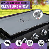 Griddle Mat Cover Reusable Nonstick Silicone BBQ Mat Adjustable BBQ Grill Mat Cover For Outdoor Garden Barbeque Party Dining