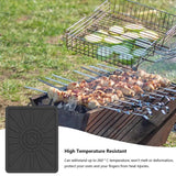 Grill Mats Roasting Waterproof Silicone Mat For BBQ Grilling Essentials Leak-Proof Mat For Street Vendor's Barbecue Barbecue