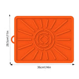 Grill Mats Roasting Waterproof Silicone Mat For BBQ Grilling Essentials Leak-Proof Mat For Street Vendor's Barbecue Barbecue