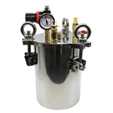 2L 304 Stainless Steel Dispenser Pressure Tank Pressure Barrel Dispensing Valve Fluid Dispensing Storage Bucket