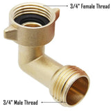 1 PC Hose Adapter Garden Hose Elbow Connector 90 Degree Brass Hose Joint Elbow Suitable For Motorhome Water Pipe Hose Joint