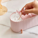 Cotton Swab Organizer Holder Cotton Pad Storage Box Transparent Remover Paper Makeup Desktop Tool Jewelry Case Container