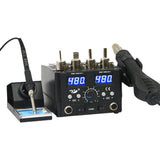 8586D  LED Digital Soldering Station 2 IN 1 Hot Air Gun Rework Station Electric Soldering Iron For Phone PCB IC SMD BGA Welding