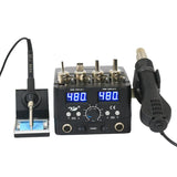 8586D  LED Digital Soldering Station 2 IN 1 Hot Air Gun Rework Station Electric Soldering Iron For Phone PCB IC SMD BGA Welding