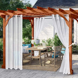 Waterproof Indoor Outdoor Curtains Sun Blocking Curtains for Bedroom Porch Pergola Cabana