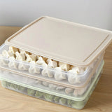 Single Layer Refrigerator Food Dumplings Airtight Storage Container Plastic Box Household storage box storage tools