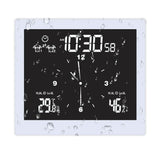Multifunctional Waterproof Bathroom Clock Thermometer Hygrometer Home Desktop Timer Analog Display Count Down Limit Alarm Meter