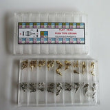 54Pcs Watch Accessories Stainless Steel Watch Pusher Button Crown Repair Parts For Watchmakers 9 Sizes Flat Flat Head Push Crown