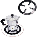 1 PC Moka Pot Stove Stand Steel Coffee Pot Holder Gas Range Support Ring Burner Grate Gas Hob Rack Kitchen Accessories