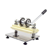 Double Wheel Hand Leather Cutting Machine Photo Paper PVC/EVA Sheet Cutter DIY Leather Die Cutting Machine Punching Manual Press