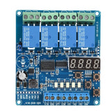 36V Relay Module 4-channel Multifunction Time Delay Relay Interface Board Module Optocoupler LED Delay Relay