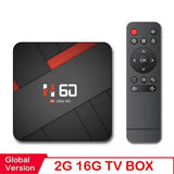 H60 Android 10.0 TV Box Allwinner H616 2GB RAM 16GB ROM 6K HD Support 2.4G&5G WiFi Bluetooth Smart Box Media Player Set Top Box