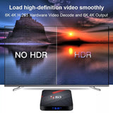 H60 Android 10.0 TV Box Allwinner H616 2GB RAM 16GB ROM 6K HD Support 2.4G&5G WiFi Bluetooth Smart Box Media Player Set Top Box