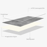1/3/6pcs Gray Cement Self-Adhesive Floor Stickers 30x60cm Waterproof Bath Kitchen Stairs Tile Peel & Stick Wall Sticker