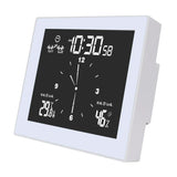 Multifunctional Waterproof Bathroom Clock Thermometer Hygrometer Home Desktop Timer Analog Display Count Down Limit Alarm Meter