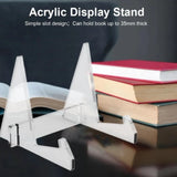 Acrylic Books Bookshelf Tablet Book Display Stand Acrylic Photo Frame Brochure Artwork Holder Organizer  Home Storage