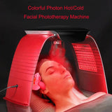 7 in 1 hot and cold spray color light mask oxygen injection LED moisturizer photon rejuvenation beauty device
