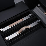 Box End Cutting Jig Foal Suture 25x0.8CM Leather 45° 60° Cutting Auxiliary Tool Leather Box Stitching Aluminum Alloy Holder