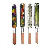 Portable BBQ Grilling Basket Stainless Steel Nonstick Barbecue Grill Basket Tools Mesh Kitchen Tools kitchen accessories